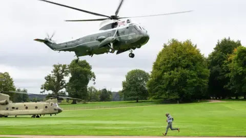 Trump Rerouted and Compelled to Change Helicopters On the Way to Stansted